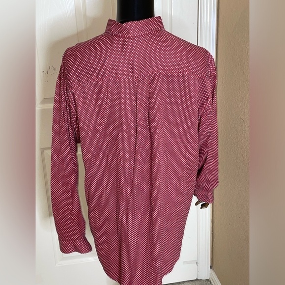 Cinch Shirt Mens XL Red Long Sleeve Button Up Western Cowboy - Picture 2 of 9